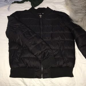 Black warm zip-up